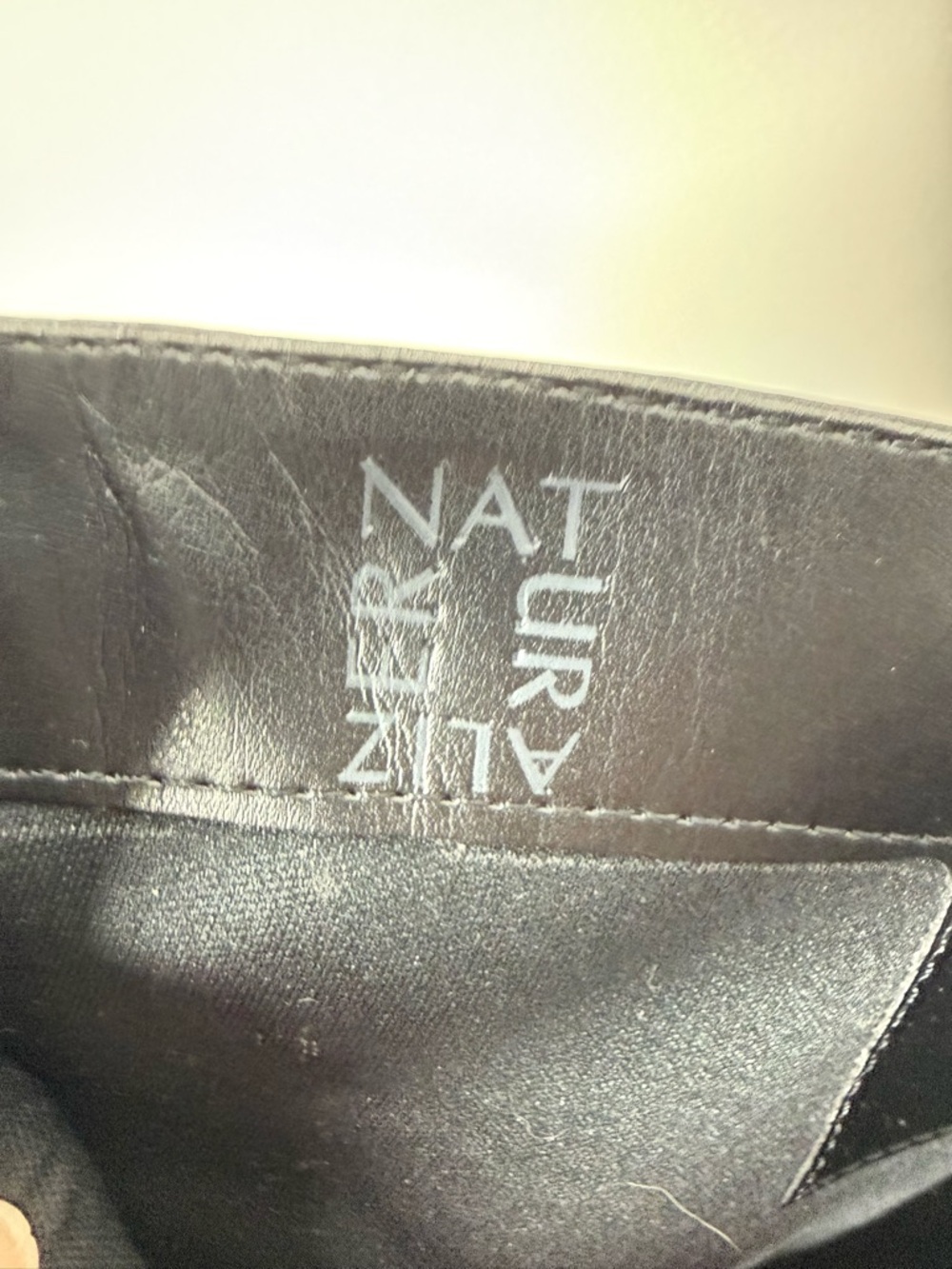 NATURALIZER New Jessie High Shaft Leather Riding Boots Black Buckle Zipper 7.5 - Picture 10 of 14